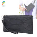 Minimalist Slim Wallet for Men Card Holder Cash Envelope Luxury Reasonable Price Zipper High Quality Geometric Cloth Wallet
