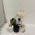 Wholesale 50ml 100ml Glass Reed Diffuser Bottle Gold Cap Luxury Empty Glass Stick Bottle Glass Aroma Oil Diffuser Bottle