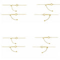 14K Gold Filled 22 Inch Finished Adjustable Round Box Cross Chain Necklace