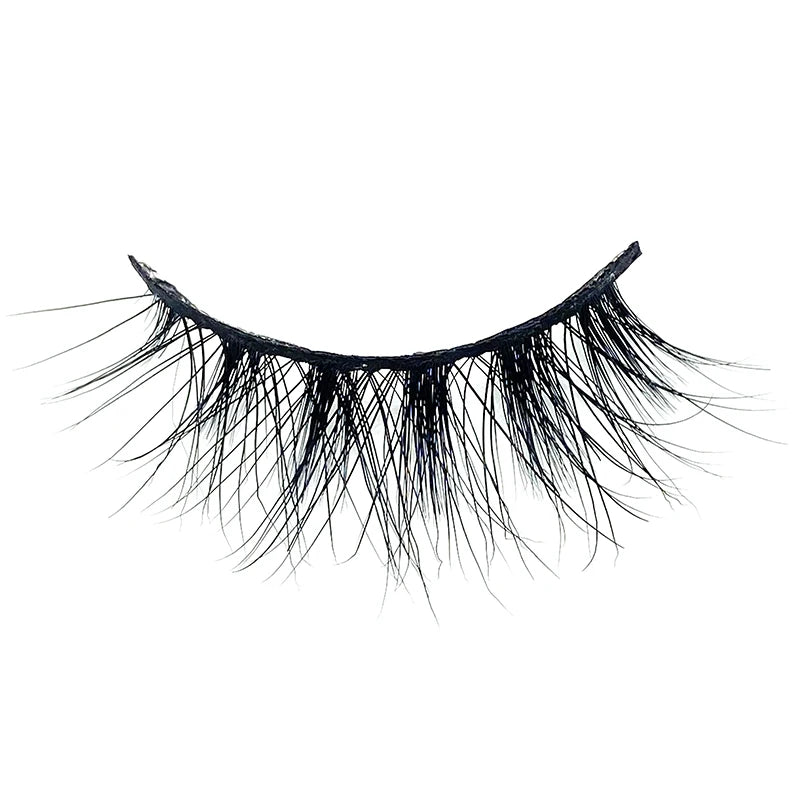 Wholesale Own Logo Full Strip Eyelashes Mink Fluffy clear Band Eyelash and Promote Private Label 3d Mink Lashes Eyelashes
