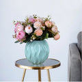 Factory Direct Sale Rose Bud Mix Flower Bouquet Table Ornaments Home Decoration Rose Flower