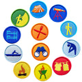 Student Boy Scouts Field Travel Camping Tactics Morale Embroidered Badges Armband Hook and Loop Patches for Clothes Backpacks