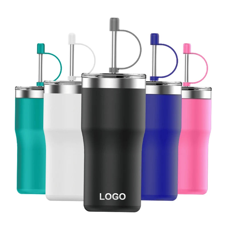 16oz Coffee Mug Matte Insulated Cup Stainless Steel Vacuum Tumbler With Custom Logo