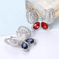 Fashion Acrylic Butterfly Brooch Pins Rhinestone Jewelry Accessories for Women's Wedding Party for Hijab Gift Cloth Decorations