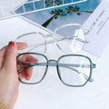 Polygonal Eyeglasses Frames for All Face Anti Blue Light Glasses Women Lightweight Myopia Glasses Large Square Eyeglasses Frames