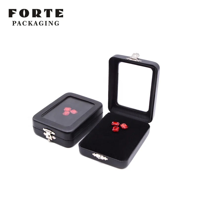 FORTE Portable PU Leather & Velvet Jewelry Boxes for Diamond & Gemstone Display Wholesale Packaging Option