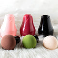 Custom New Mushroom Head Puff Beauty Egg With Handle Boxed Wet and Dry Sponge Beauty Tools Makeup Sponge