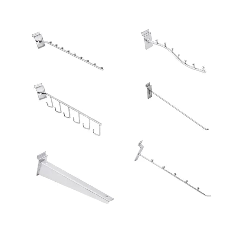 Hot Models Factory Direct Metal Rack Accessories Display Double-sided Hooks Crossbar Hooks for Supermarket