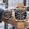 BENYAR 5104 Casual Men Watch Top New Luxury Quartz Watch Fashion Luminous Waterproof Business Wrist Watch Relogio Masculino