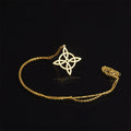 Bijoux En Acier Inoxydable. Nudo De Brujaangel Caller Sacred Geometry Charm Pagan Wiccan Jewelry Witches Knot Necklace
