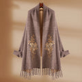 Winter Wrap Scarf Autumn Winter Wool Scarf With Sleeves Unisex Scarf Cape Shawl for Women