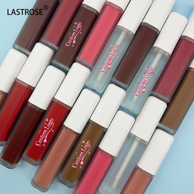 For 43-color Frosted Surface Lip Gloss OEM Liquid Lipstick Matte Non-stick Cup Vegan Long-Lasting Travel Size Your Logo