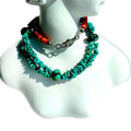 Natural Turquoise Spiny Oyster Shell Bead 925 Sterling Silver Necklace-Wedding Gift High Quality Unisex