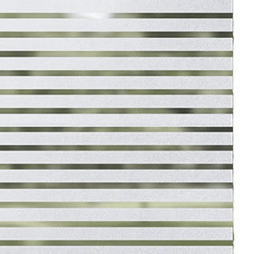 UDK Home Decor Window Film Horizontal Line Frosted Electrostatic PVC Glass PET Material with Non-Glue Removable Embossed Finish