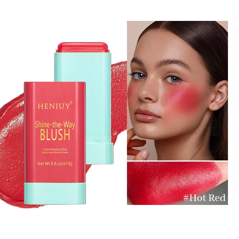 Waterproof Mineral Cream Blush Stick 3 Color Fair Skin Tone Cheek Tint Face Makeup Blusher