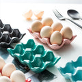 Creative Kitchen Supplies Egg Rack Household Ceramic Tableware Supplies Egg Tray Egg Grid