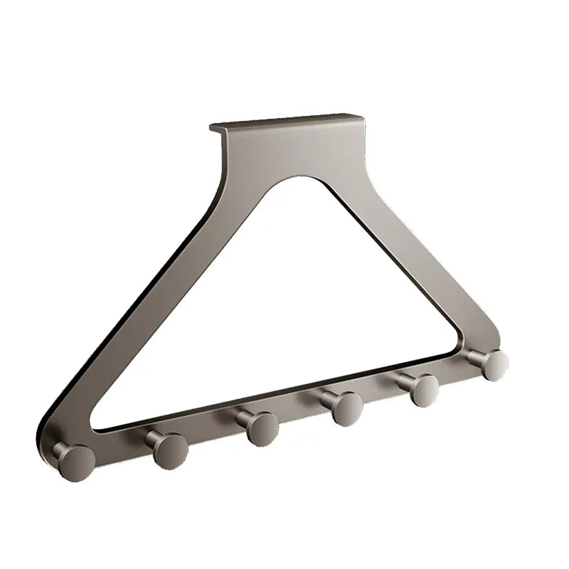 Room Bedroom Door Hook Clothes Hanger Bag Storage Rack Bathroom Wall Mounted Rack Hooks Metal Display Rack With Hooks