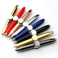 High Quality Custom Wholesale Multifunctional LED Light Fidget Spinner Stress Relief Metal Ballpoint Pen for Giving As a Gift