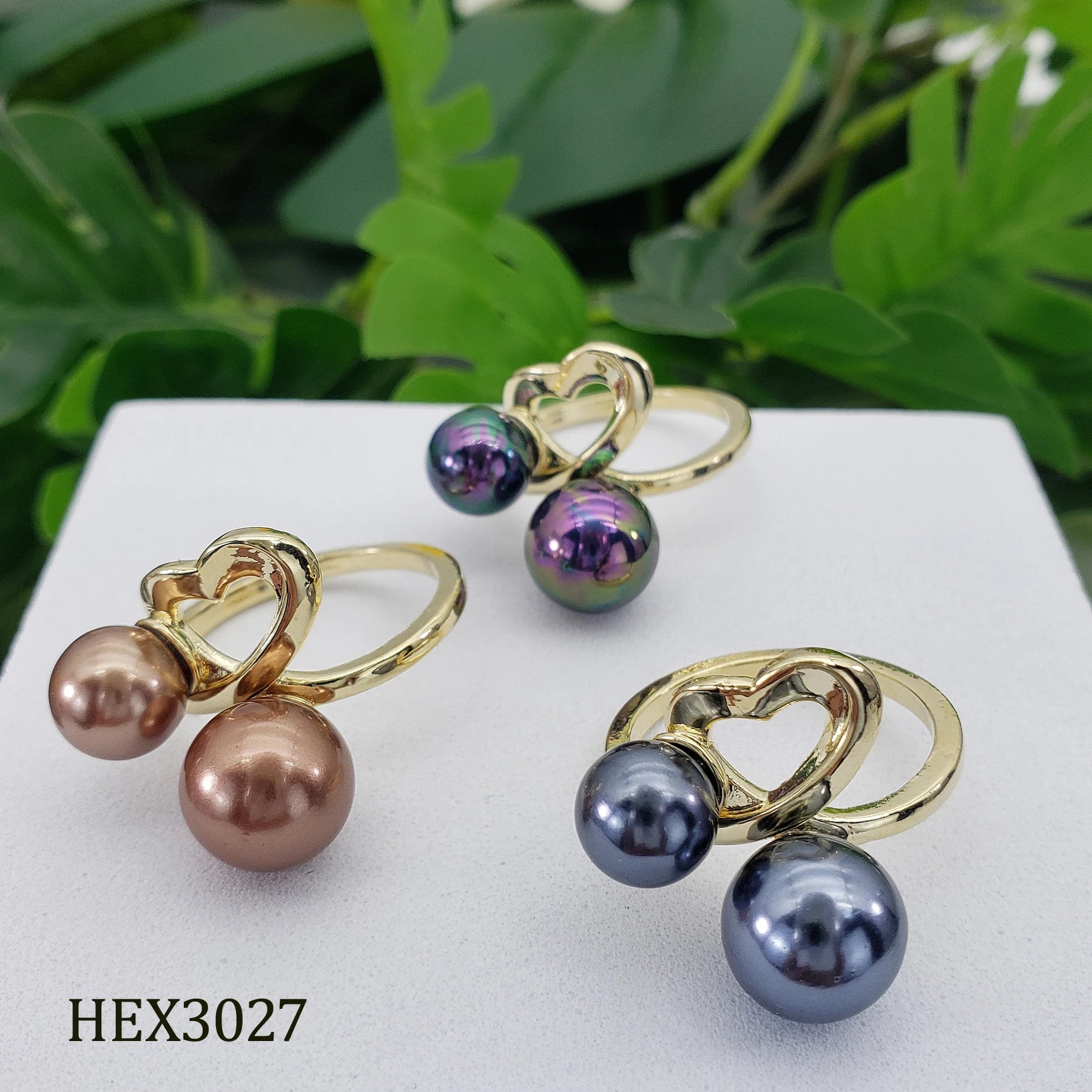 Hawaiian Pearl Jewelry Rings  Luxury Custom Pearl Jewelry Ring Gold Ring for Women Gift