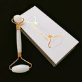 Diy Hot Sales Skin Care Tools Custom 100% Natural Crystal Facial White Jade Roller Gua Sha Jade Roller