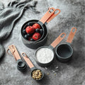 8pcs/Set Measuring Cups Spoons Stainless Steel Kitchen Measure Fluid Baking Cooking Kitchen Tools