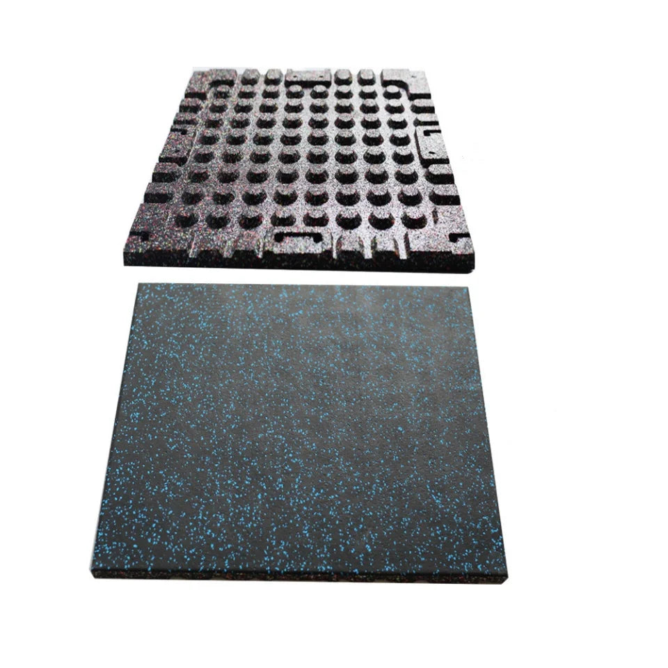 Easy-Click Durable & Comfortable Interlocking EPMR Rubber Gym Mats for Home and Commercial Sports Flooring