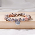 Pink Zebra Beaded Bracelet Taylor Swiftie Fan Music Festival Heart GUTS Natural Stone Bracelet
