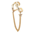2024 New Product Quality Assurance Design Brand Women's Zircon Pentagram Chain Earrings