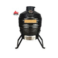 KIMSTONE 13 Inch Ceramic Charcoal Grill Ceramic Oven  Mini Homeused Kamado Bbq Griller  Kamado Panetone