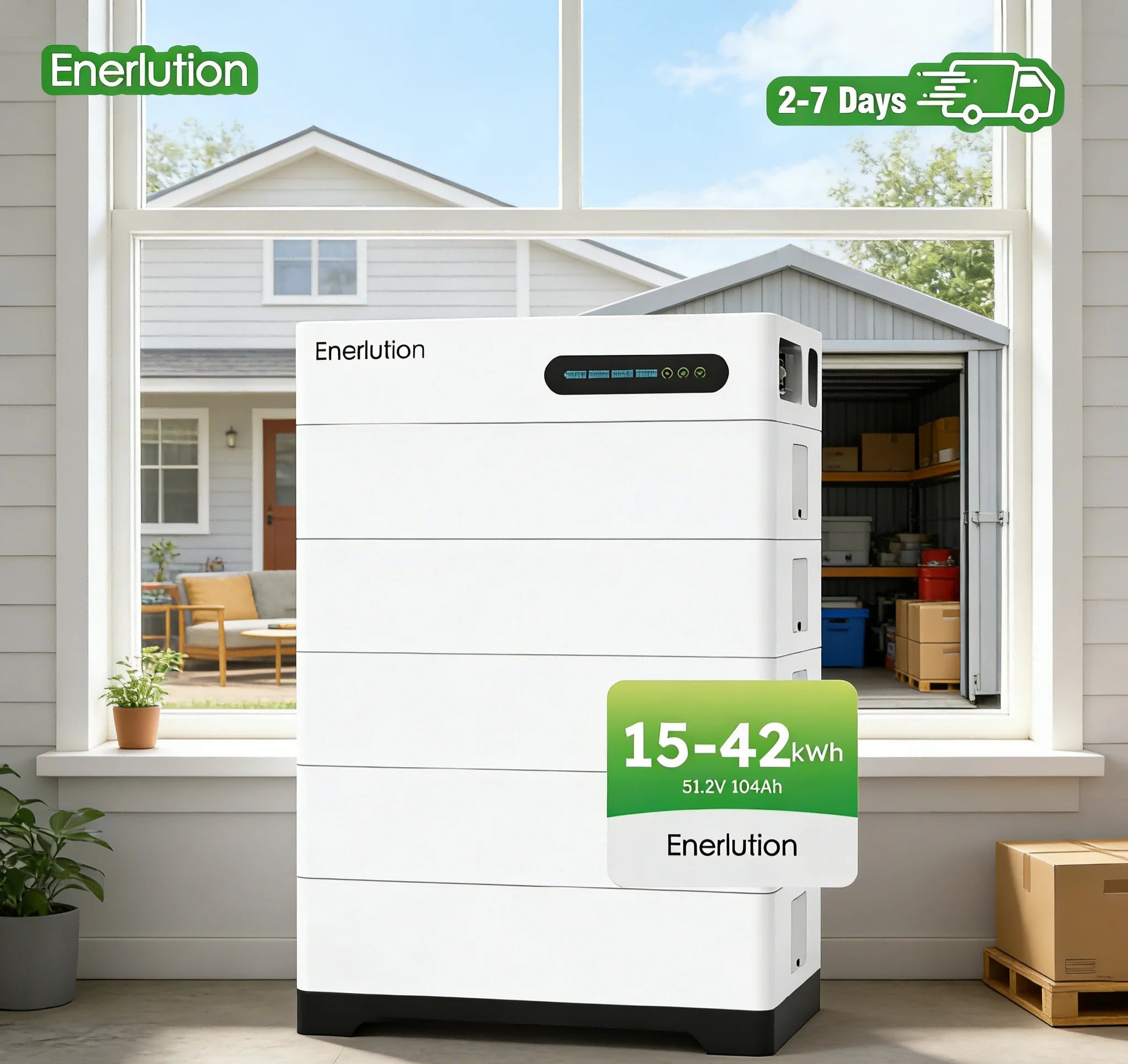 EU Warehouse Top Grade Enerlution 48V 200Ah Stacked Battery 10-Year Warranty HV Home Solar Storage Battery