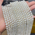 JD 4mm 5mm 7mm Natural Freshwater Shell Polished Loose Spacer Beads 7A Plated Colored White Shell Beads for Jewelry Making