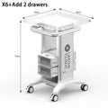 Hot Sale 2 Drawers Laptop Computer Trolley Cart Dental Clinic Oral Scanner Trolley Cart Ultrasound Scanner Dental Trolley Cart