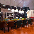 20m Transparent PVC Outdoor Geodesic Dome Tent Luxury Restaurant Tent for Outdoor 1 Year Warranty