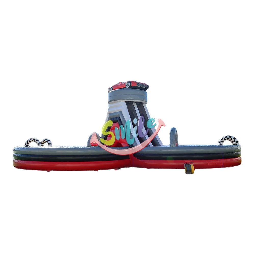 Outdoor Tractor Run Inflatable Obstacle Course Tractor Equipment Run Inflatable Obstacle Course for Party Rentals