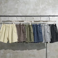 Wholesales Custom Heavyweight 420g 100% Cotton French Terry Wax Print Washed Shorts Vintage Shorts