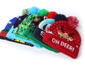 LED Christmas Hat Knitted Beanie Christmas Light up Knitted Hat Christmas Gift for Kids Xmas New Year Decorations
