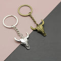 Wholesale Bull Head Keychain Metal Bull Pendant Custom Logo Keyring Animal Key Chain for Gifts Souvenirs