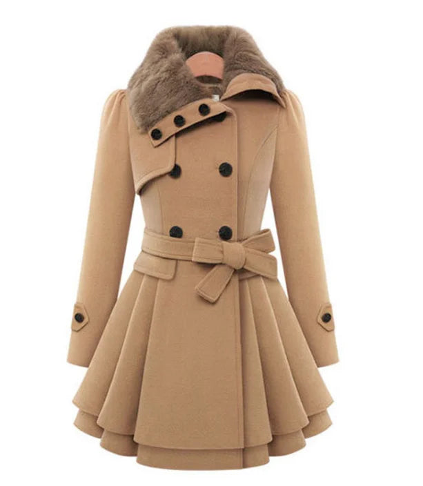 Manteau Femme Hiver Winter Autumn Plus Size Abrigos Para Chaquetas Mujer Long Faux Fur Collar Coats Ladies Overcoat for Women