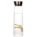 Heat-proof Thickened Glass Kettle With Stainless Steel Lid Carafe