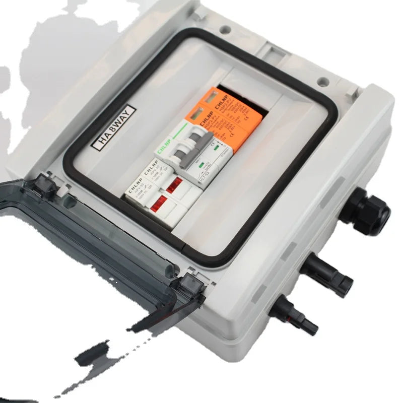 Photovoltaic DC Combiner Box Complete Set Outdoor Rain Proof for for 40KA 1000V