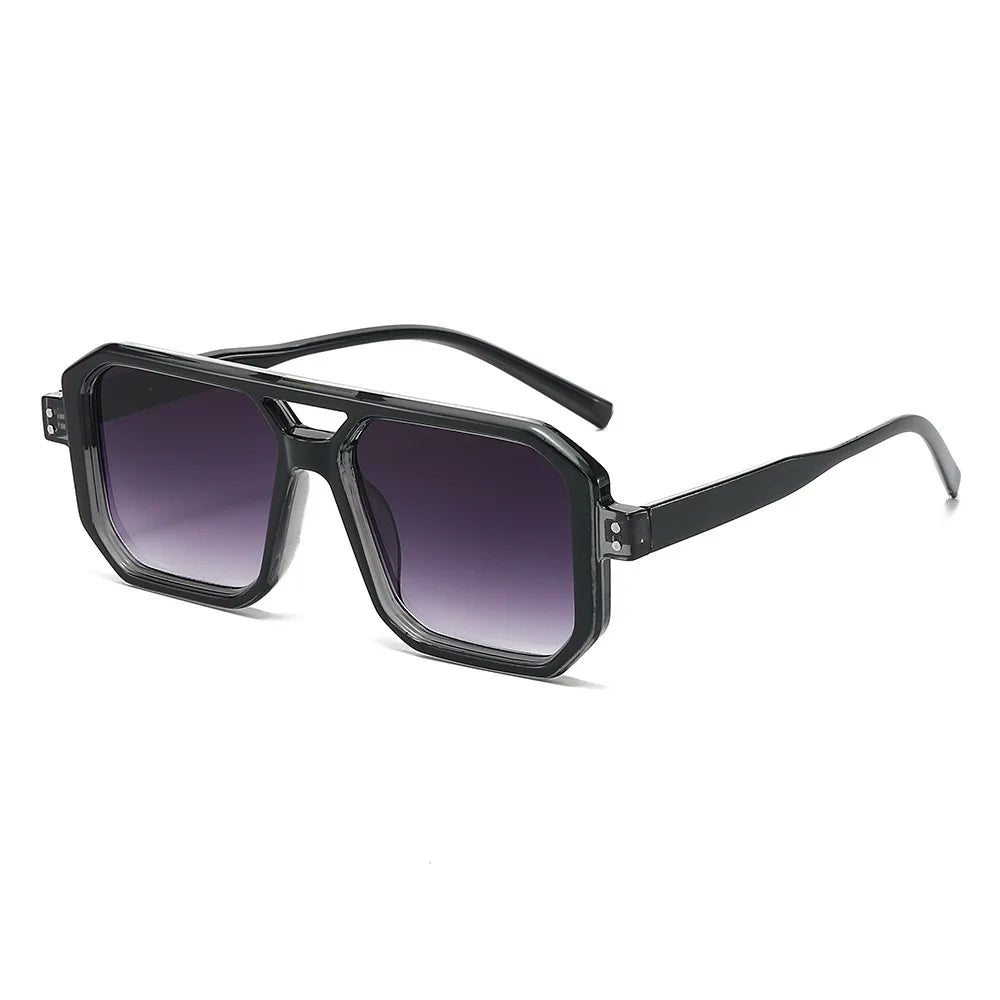 Cyberpunk Trendy Sunglasses UV400 Square Acrylic Lens Customizable Logo for Men Women
