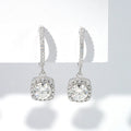 0.5CT DEF VVS Luxury Women Fine Gemstone Jewelry Silver 925 Sterling Gold Plated Earrings Drop Hoop Moissanite Earrings