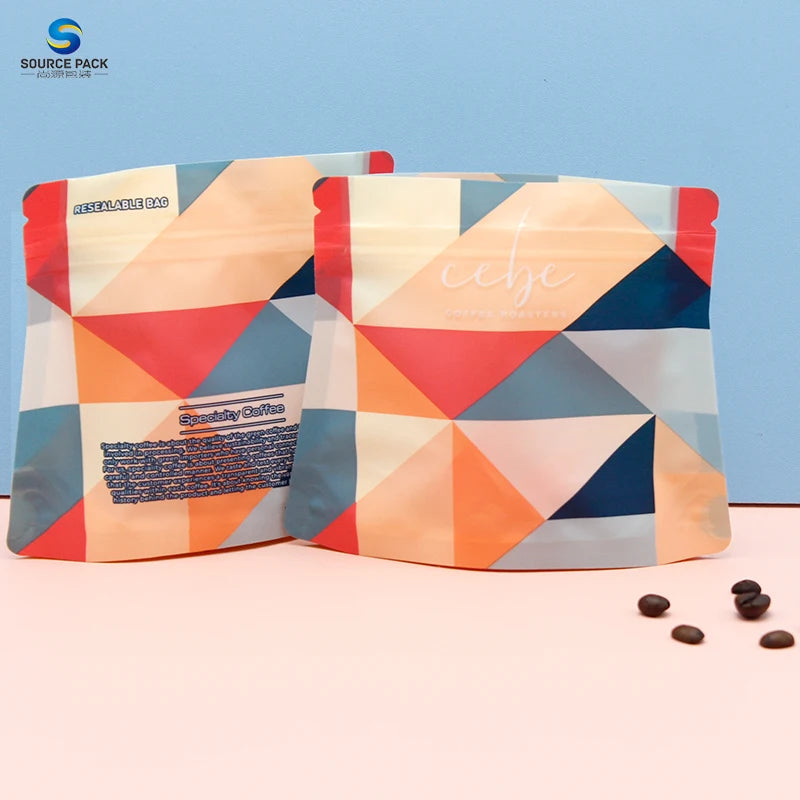 Custom Logo Printed Recyclable Wholesale Resealable Food Packaging Plastic Stand up Bag with Zipper
