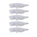 DORISEA N52 6.7cm 7g Unpainted Blank Hard Plastic Crankbait Fishing Bait Lure for River Use Artificial Minnow Popper VIB