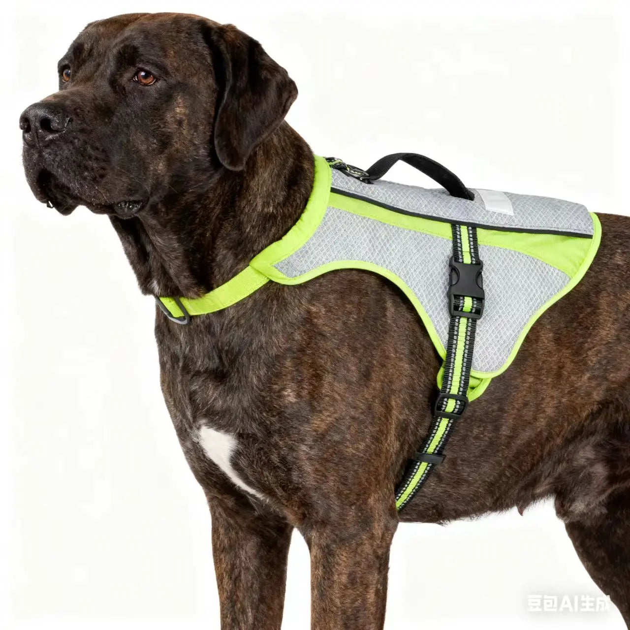2025 Custom Fashion Service Dog Reflective Vest Harness with Quick Release Breathable Mesh and Handle (Nylon)