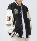 Custom Cotton Man Print Letters and Numbers New Fashion Baseball Jacket Autumn Man Black Letterman Plussize Mens Varsity Jackets