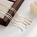 Vintage 925 Sterling Silver Snake Chain Necklace Hip-hop Link Chain Necklace for Women Men Jewelry Making