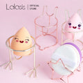 Lalasis Wholesale Metal Rose Gold Cute Cosmetic Blender Powder Puff Makeup Sponge Stand