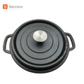 Factory Hot Sale Pre-seasoned Cast Iron Round Dutch Oven Casserole Soup Pot Cookware Cast Iron Cooking Pot with Lid