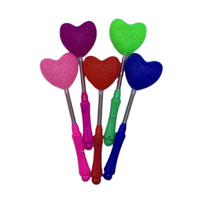 Cool LED Glow Stick Big Size Heart Shaped Particle Flash Light Stick Wand Bar Concert Party